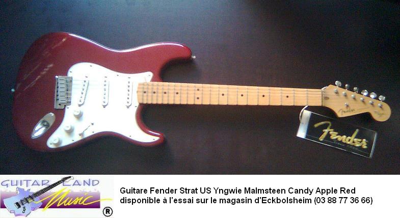 Guitare Fender US Strat Yngwie Malmsteen Candy Apple Red